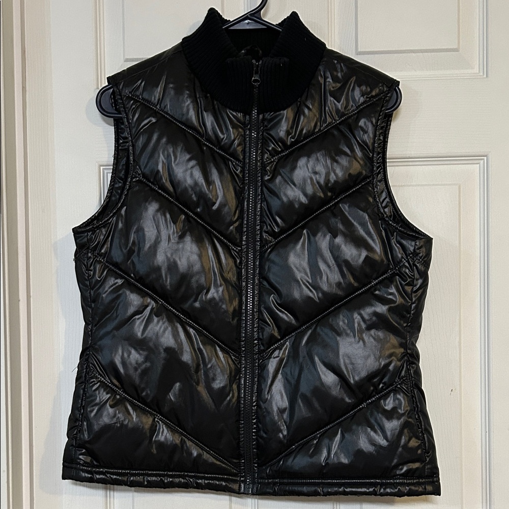 Old Navy Shiny Black Women's Vest
